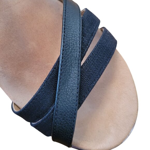 Vionic 8 Black Strappy Platform Sandals KELLYN Open Toe Summer - Picture 9 of 11